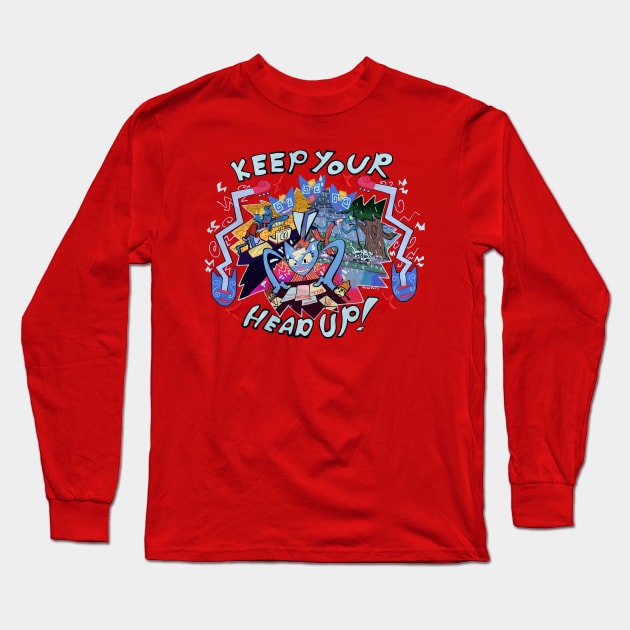 WHEN PAIN COMES ALONG, JSUT GO WITH THE FLOW! Long Sleeve T-Shirt by robodots